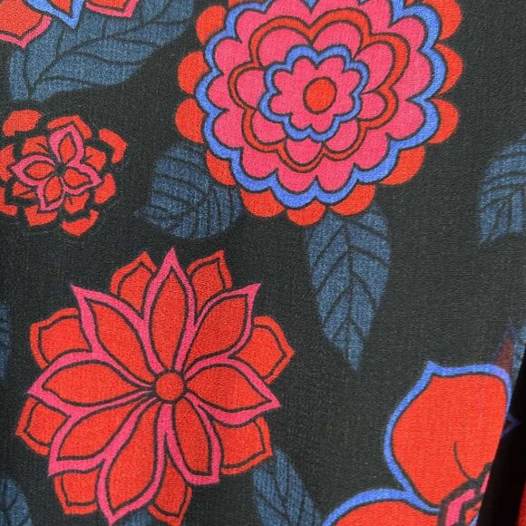 ModCloth Illuminated Elegance Chiffon Floral Halter Maxi Dress XL WhimsyGoth Fai - Picture 9 of 9